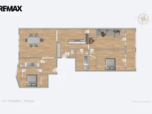 Prodej bytu 2+1, Jihlava, Tolstého, 47 m2