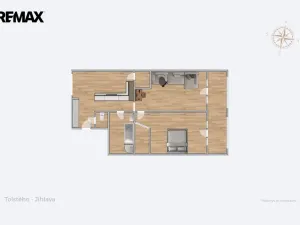 Prodej bytu 2+kk, Jihlava, Tolstého, 74 m2
