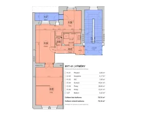 Pronájem bytu 2+1, Praha - Smíchov, Na bělidle, 76 m2