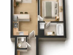 Prodej bytu 2+kk, Praha - Modřany, Zlochova, 55 m2