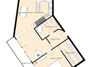 Prodej bytu 2+kk, České Budějovice, Rudolfovská tř., 96 m2