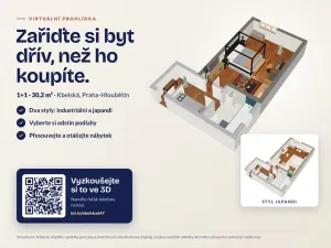 Prodej bytu 1+1, Praha - Hloubětín, Kbelská, 30 m2