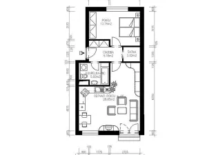 Pronájem bytu 2+kk, Pardubice - Trnová, Josefa Bublíka, 57 m2