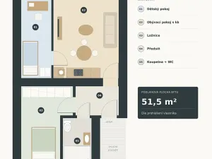 Prodej bytu 3+kk, Liberec, Na Bojišti, 52 m2