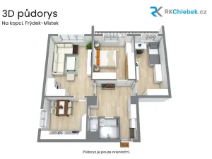 Prodej bytu 3+1, Frýdek-Místek, Na Kopci, 73 m2