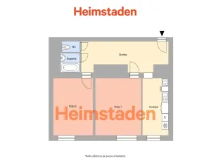 Pronájem bytu 2+1, Havířov - Šumbark, nám. T. G. Masaryka, 60 m2