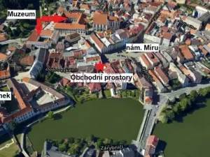 Pronájem obchodního prostoru, Jindřichův Hradec - Jindřichův Hradec I, nám. Míru, 41 m2