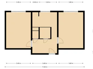 Pronájem bytu 2+1, Most, Jaroslava Vrchlického, 55 m2