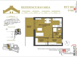 Pronájem bytu 1+kk, Brno - Jehnice, Kleštínek, 56 m2
