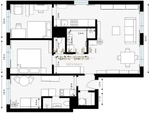 Prodej atypického bytu, Praha, Šimůnkova, 77 m2