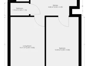 Pronájem bytu 2+kk, Praha - Čakovice, Cukrovarská, 40 m2
