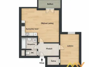 Pronájem bytu 2+kk, Hradec Králové - Svobodné Dvory, K Meteoru, 59 m2