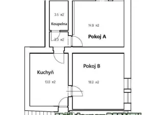 Pronájem pokoje, Praha - Břevnov, Na břevnovské pláni, 18 m2