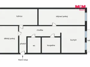 Prodej bytu 3+1, Lubenec, Pražská, 66 m2