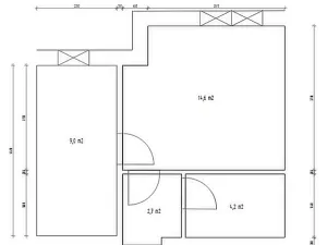 Pronájem bytu 1+kk, Trutnov - Horní Staré Město, Moravská, 30 m2
