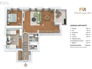 Pronájem bytu 3+kk, Frýdek-Místek, 79 m2