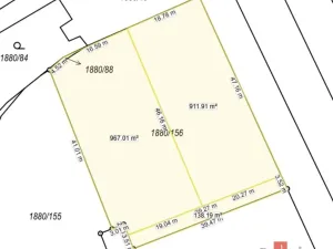 Prodej pozemku pro bydlení, Hodonín, 938 m2