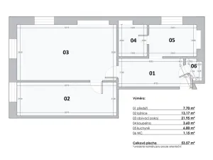 Prodej bytu 2+1, Praha - Malá Strana, Hroznová, 53 m2