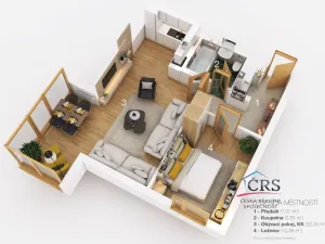 Prodej bytu 2+kk, Praha, Jeseniova, 55 m2