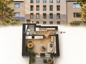 Prodej bytu 1+kk, České Budějovice - České Budějovice 5, Ledenická, 30 m2