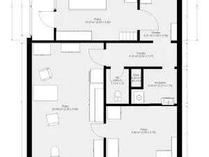Pronájem bytu 3+kk, Brno - Bystrc, Černého, 62 m2