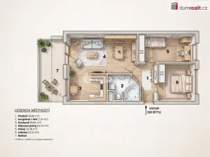 Prodej bytu 3+1, Roudnice nad Labem, Neklanova, 67 m2