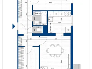 Prodej bytu 3+1, Praha - Záběhlice, Božkovská, 70 m2