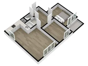 Pronájem bytu 3+kk, Praha - Černý Most, Vašátkova, 65 m2