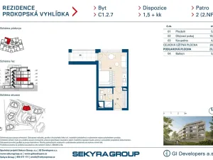 Prodej bytu 1+kk, Praha - Jinonice, Radlická, 29 m2