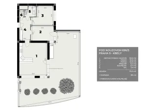 Prodej bytu 3+kk, Praha - Kbely, Pod Nouzovem, 70 m2