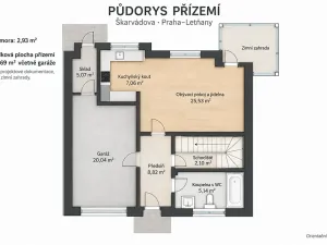 Pronájem rodinného domu, Praha - Letňany, Škarvadova, 170 m2