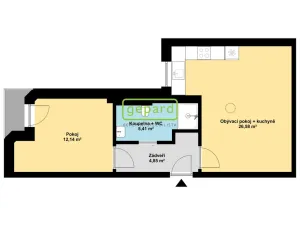 Pronájem bytu 2+kk, Brno - Zábrdovice, Slepá, 47 m2