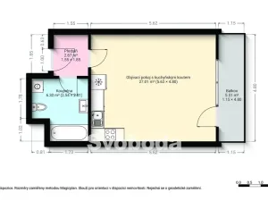 Prodej bytu 1+kk, Praha - Letňany, Pavla Beneše, 37 m2