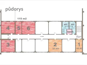Pronájem kanceláře, Kladno, Vašíčkova, 115 m2