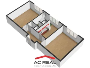 Prodej bytu 2+1, Rosice, Husova čtvrť, 55 m2