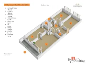 Prodej bytu 3+1, Praha - Stodůlky, Hábova, 71 m2