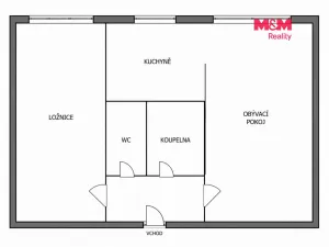 Prodej bytu 2+1, Ústí nad Labem - Bukov, Dukelských hrdinů, 52 m2
