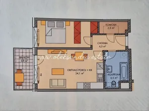 Pronájem bytu 2+kk, Praha - Stodůlky, Svitákova, 50 m2