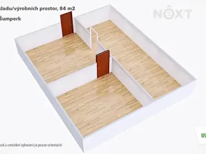 Pronájem výrobních prostor, Šumperk, Uničovská, 84 m2