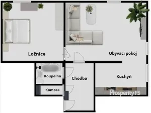 Pronájem bytu 2+kk, Velké Meziříčí, Čermákova, 54 m2