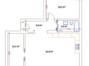 Pronájem bytu 3+1, České Budějovice, J. Plachty, 82 m2