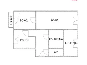 Prodej bytu 3+1, Most, Růžová, 56 m2