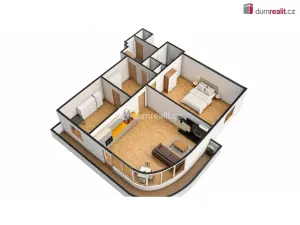 Prodej bytu 3+kk, Praha - Podolí, Dvorecké náměstí, 71 m2
