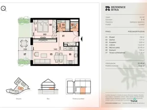 Prodej bytu 2+kk, Řitka, Všenorská, 52 m2
