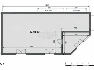 Pronájem skladu, Karlovy Vary - Dvory, V. Meerwalda, 87 m2