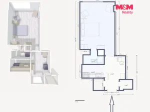 Pronájem bytu 1+kk, Praha - Vinohrady, Vinohradská, 38 m2