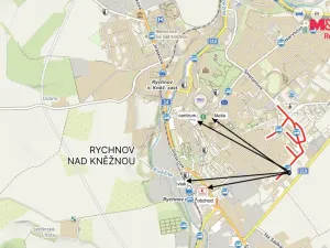 Pronájem bytu 2+kk, Rychnov nad Kněžnou, Mírová, 47 m2