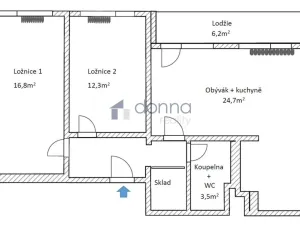 Pronájem bytu 3+kk, Praha, Habrová, 66 m2