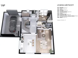 Prodej rodinného domu, Kamenice, Lomená, 156 m2
