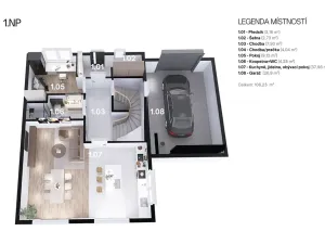 Prodej rodinného domu, Kamenice, Lomená, 156 m2